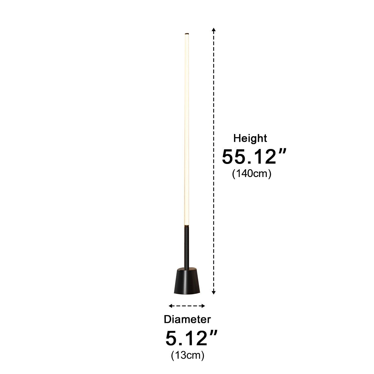 Floor Lamp – Ultra Slim 360° Dimmable Standing Led Lamp