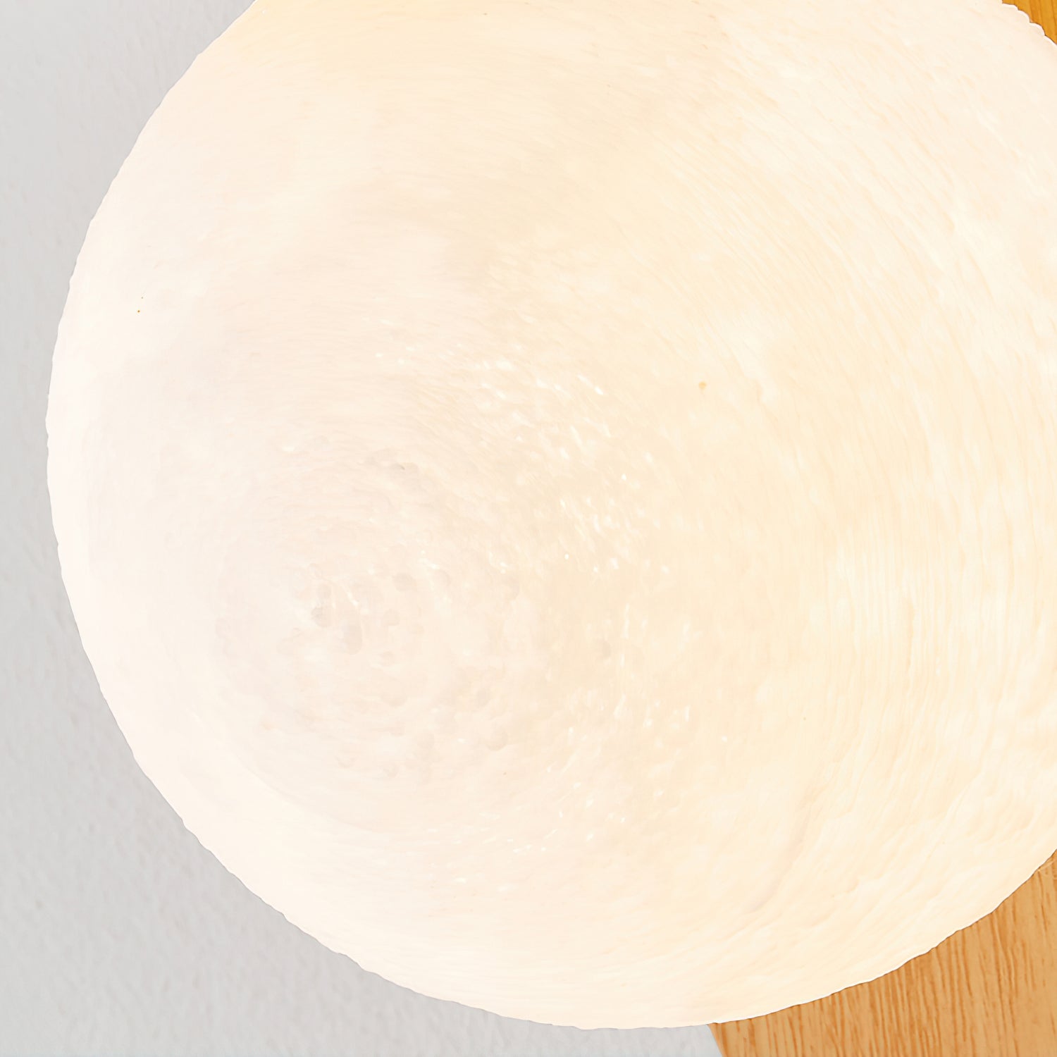 Wall Light – LED Walnut & Wood Globe Lamp