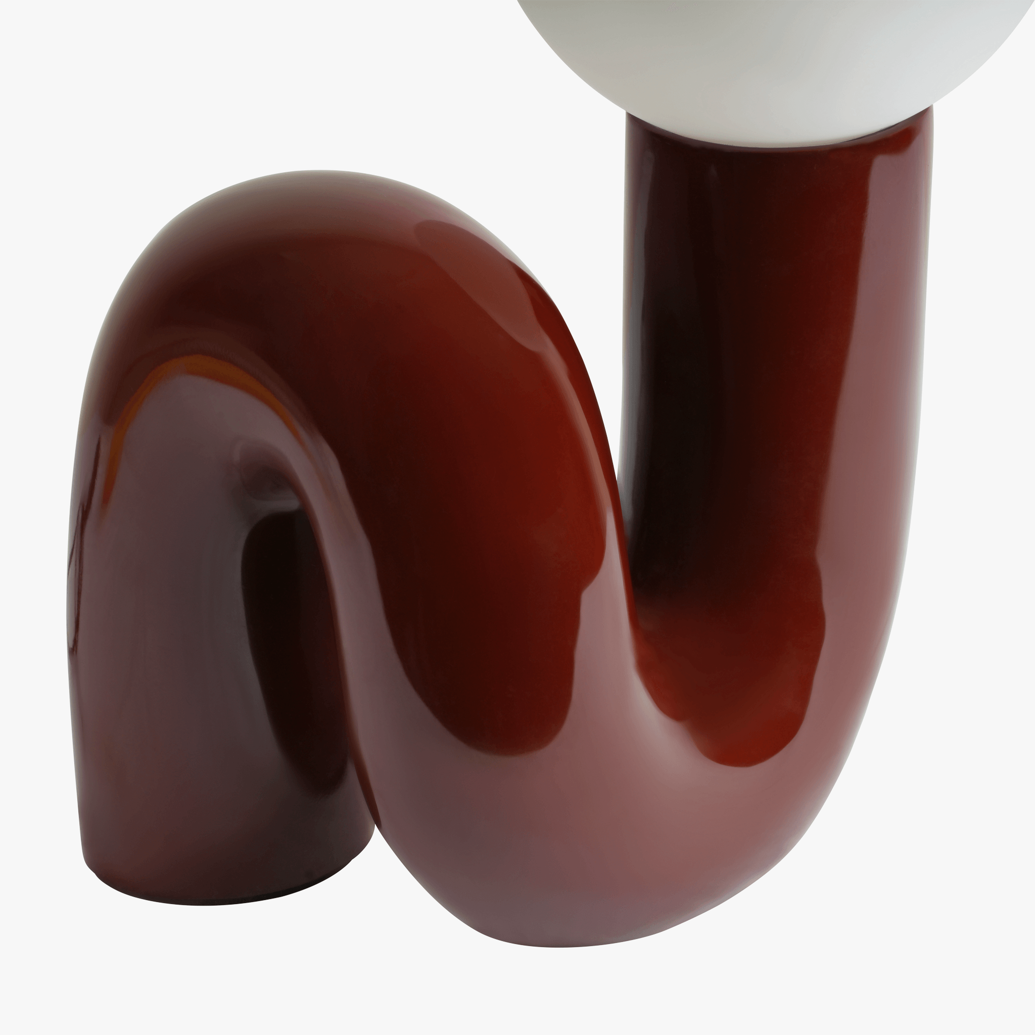 Table Lamp Gittana Sculptural – Curved Resin Base Ambient Light