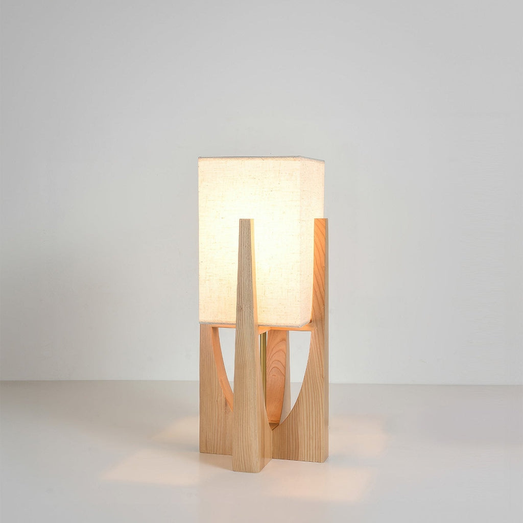 Floor Lamp – Japanese Wooden Walnut Modern LED Standing Lamp